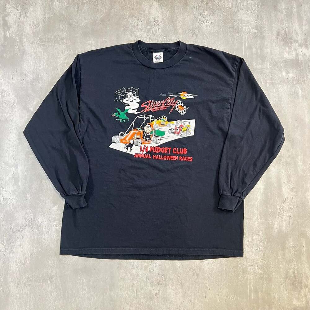 1/4 Midget Club Halloween Race Long Sleeve Shirt XL
